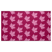 Eichenblatt - Bordeaun und Rosa Stoff (Fat Quarter (45,7 x 55,9 cm))