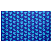 Eichenblatt - Eisblau und Kobalt Stoff (Yard (91,4 cm))