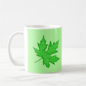 Eichenblatt - grüne Farbtöne Kaffeetasse (Links)
