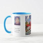 Eichenblatt-Malerei auf gefrorenem Hintergrund / K Tasse (Links)