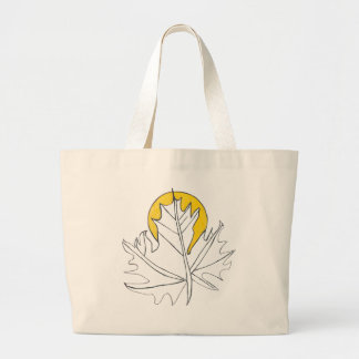 Eichenblatt-Tasche Jumbo Stoffbeutel