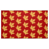 Eichenblatt - tiefrot und Safran Stoff (Fat Quarter (45,7 x 55,9 cm))