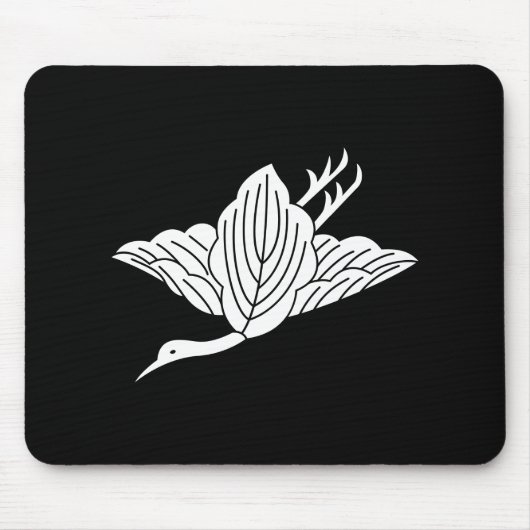 Eichenblätter in Kranichform Mousepad (Vorne)
