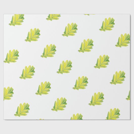 Eichenblattverpackungspapier Geschenkpapier (Flach)