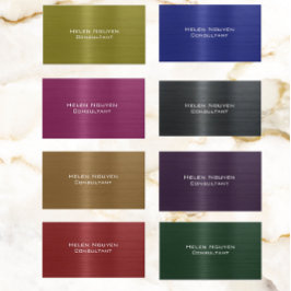 Eichenbronze, aus Metall, rostfrei Visitenkarte