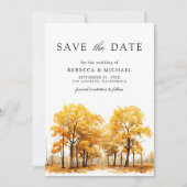 Eichenfalle Foto QR-Code Hochzeit Save The Date (Vorderseite)