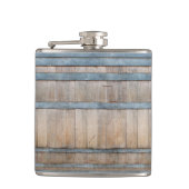 Eichenfass-Musterflasche Flachmann (Vorderseite)