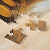 Eichenfässer im Keller des Domaine Comte Puzzle (Seite)