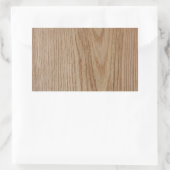 Eichenholz Rechteckiger Aufkleber (Tasche)