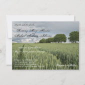 Eichenholzbaum Einladung zur Hochzeit (Vorderseite)