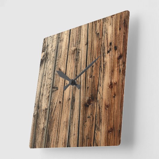 Eichenholzuhr Quadratische Wanduhr (Winkel)