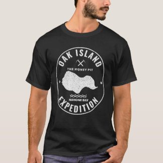 Eicheninsel Expedition Schatzsuche Retro Myste T-Shirt