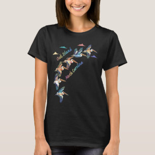 Eicheninsel North Carolina Farbenfrohe Krawatte Pe T-Shirt
