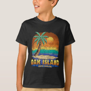 Eicheninsel North Carolina Vintage beängstigende S T-Shirt