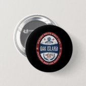 Eicheninsel Schatzsuche Retro Templar Ritter T Button (Vorne & Hinten)