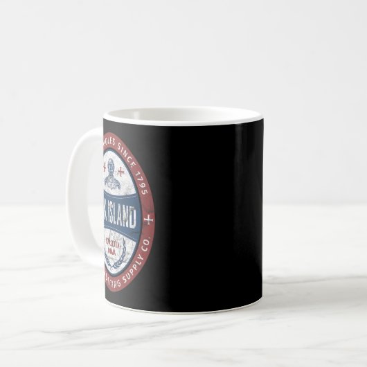 Eicheninsel Schatzsuche Retro Templar Ritter T Kaffeetasse (Vorderseite Links)