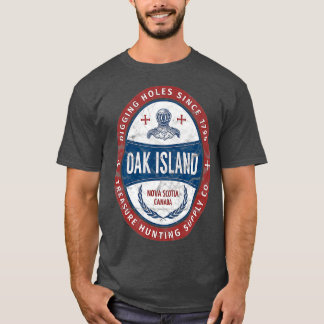 Eicheninsel Schatzsuche Retro Templar Ritter T-Shirt