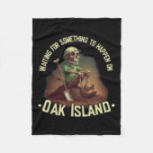 Eicheninsel Schatzsuche Skeleton Eicheninsel Fleecedecke (Vorderseite)