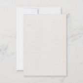 Eichenkarte und Elfenbeinkarte RSVP Karte (Rückseite)