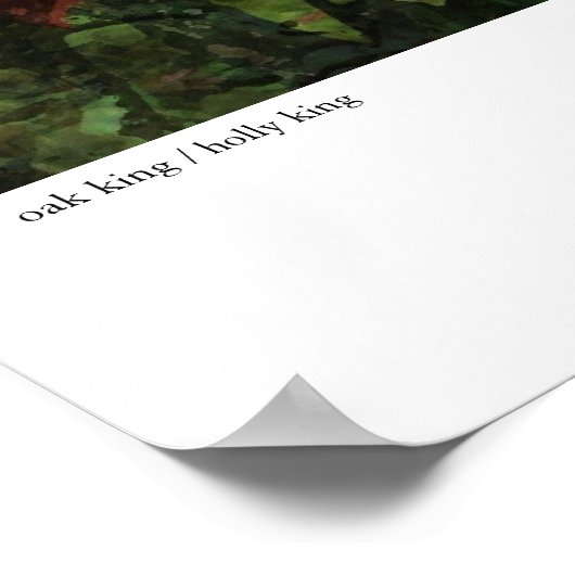 Eichenkönig Poster (Ecke)