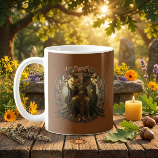 Eichenkönig Sommersonnenwende Britische Folklore H Kaffeetasse