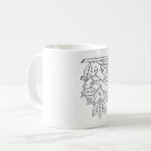 Eichenlaubbaum Kaffeetasse (Vorderseite Links)