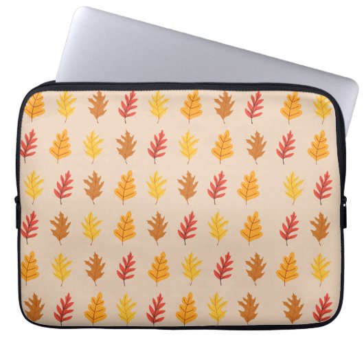 Eichenlaubmuster Laptopschutzhülle (Vorderseite)