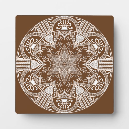 Eichenmandala Fotoplatte (Vorderseite)