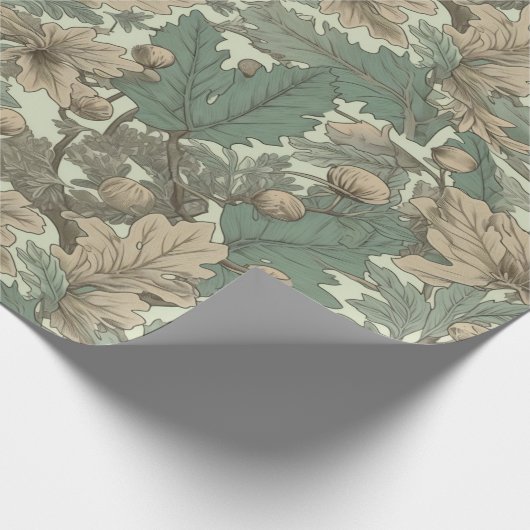 Eichenmuster Geschenkpapier (Ecke)