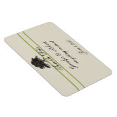 Eichenplantage in Grün Save the Date Magnet (Rechte Seite)