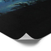 Eichenposter bei Sonnenuntergang Poster (Ecke)