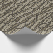 Eichenrinden-Tarnmuster-Grafik Geschenkpapier (Ecke)