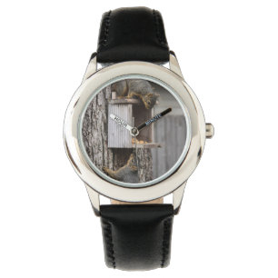 Eichenwache Armbanduhr