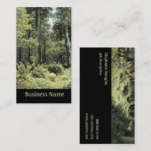 Eichenwald| Landschaftliches Ölgemälde Visitenkarte (Vorne/Hinten)