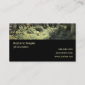 Eichenwald| Landschaftliches Ölgemälde Visitenkarte (Rückseite)