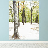 Eichenwald Naturlandschaft Canvas Printwerbung Leinwanddruck (Insitu (Holzboden))
