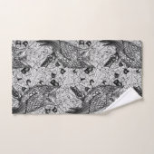 Eichenwälder, schwarz-weiß badhandtuch set (Handtuch)