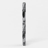 Eichenwälder, schwarz-weiß Case-Mate iPhone hülle (Hinten/Rechts)