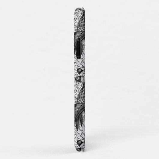 Eichenwälder, schwarz-weiß Case-Mate iPhone hülle (Hinten/Rechts)