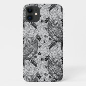 Eichenwälder, schwarz-weiß Case-Mate iPhone hülle (Rückseite)