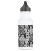 Eichenwälder, schwarz-weiß edelstahlflasche (Links)