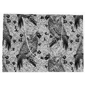 Eichenwälder, schwarz-weiß große geschenktüte (Rückseite)