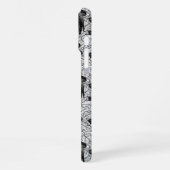 Eichenwälder, schwarz-weiß iPhone hülle (Linke Seite)