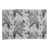 Eichenwälder, schwarz-weiß kissenbezug (Vorderseite-Rechts)