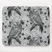 Eichenwälder, schwarz-weiß mousepad (Vorne)