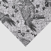 Eichenwälder, schwarz-weiß seidenpapier (Ausschnitt)