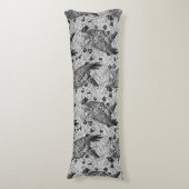 Eichenwälder, schwarz-weiß seitenschläferkissen (Vorderseite Vertikal)