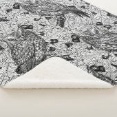 Eichenwälder, schwarz-weiß sherpadecke (3/4)