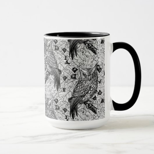 Eichenwälder, schwarz-weiß tasse (Rechts)