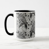 Eichenwälder, schwarz-weiß tasse (Links)